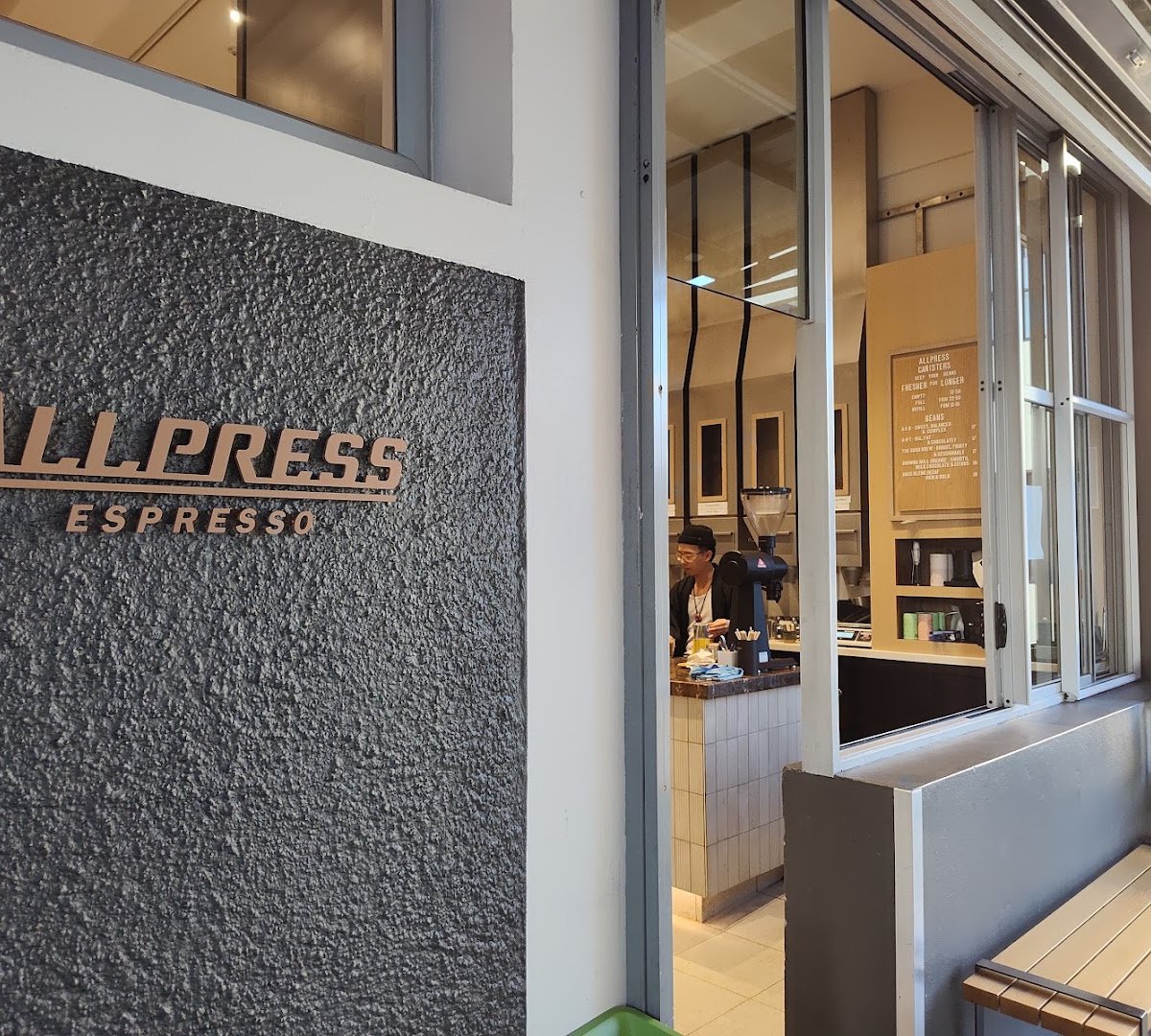 Storefront of Allpress Roastery, specialty coffee shop in Auckland
