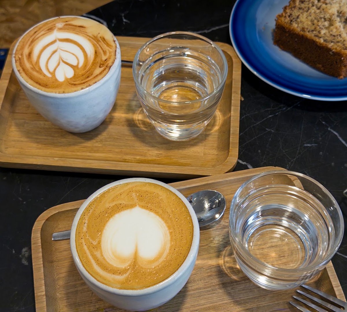 Coffee at Clube Caffeine, specialty coffee shop in Lisbon