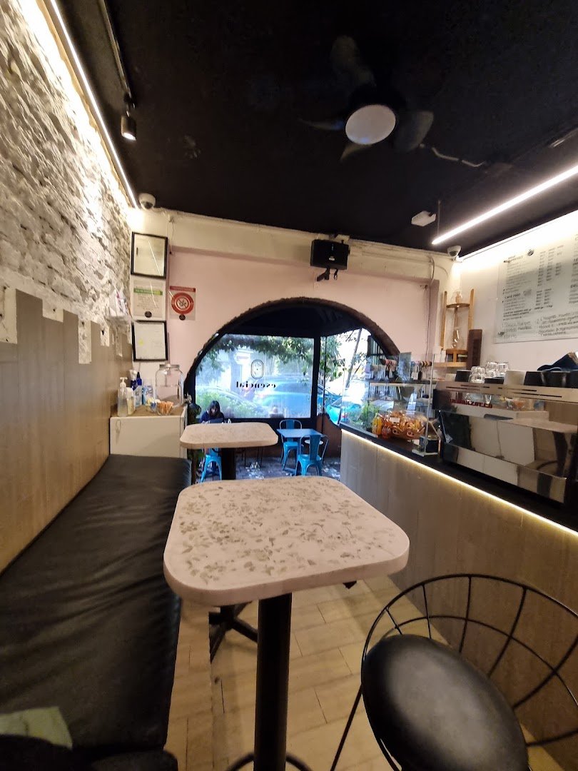 Interior of Barra de Café Esencial, specialty coffee shop in Mexico City