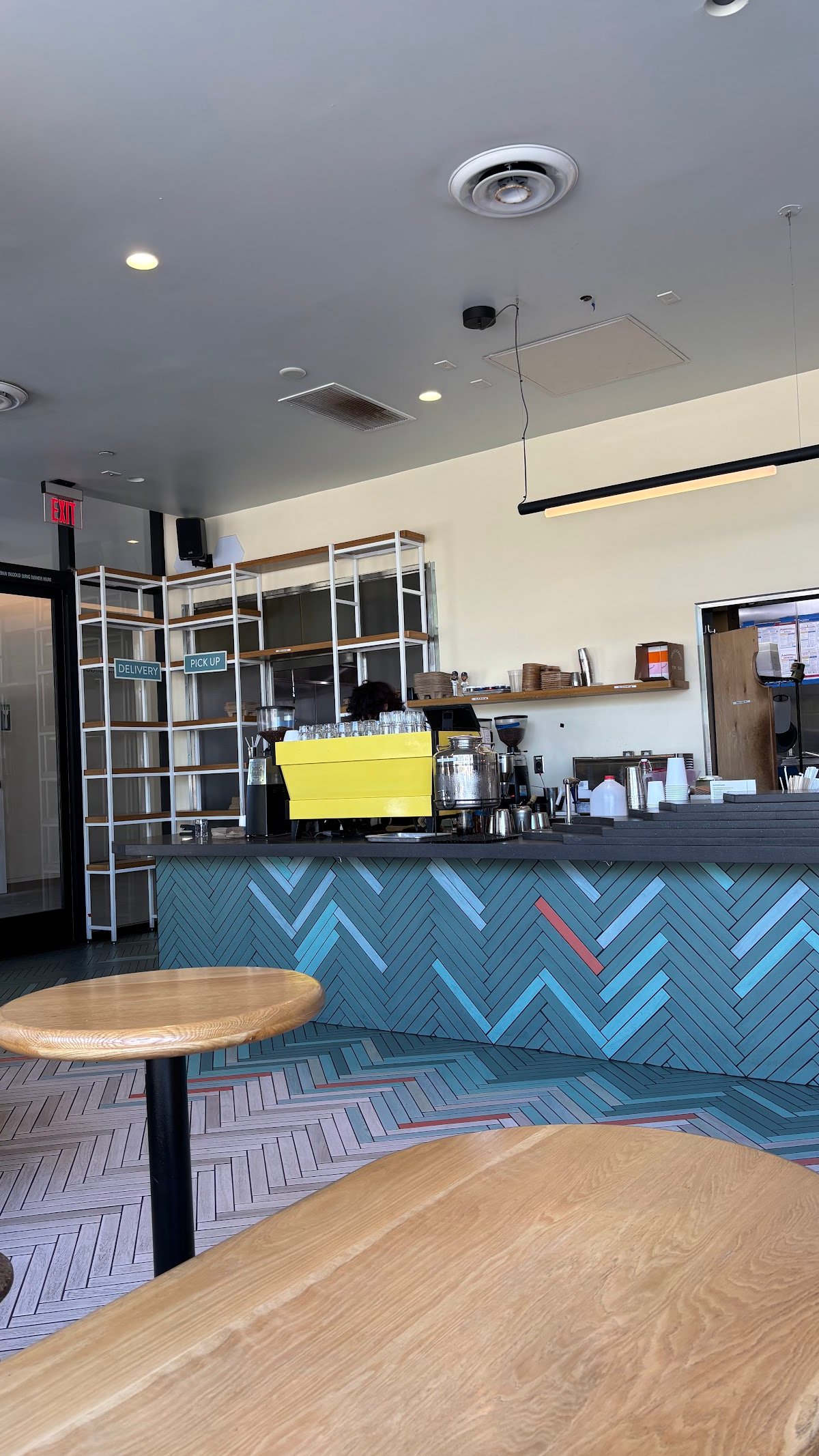 Interior of Go Get Em Tiger, specialty coffee shop in Los Angeles
