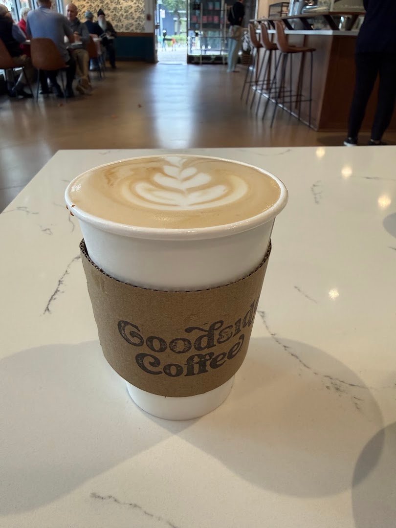 Coffee at Goodside Coffee, specialty coffee shop in Sacramento