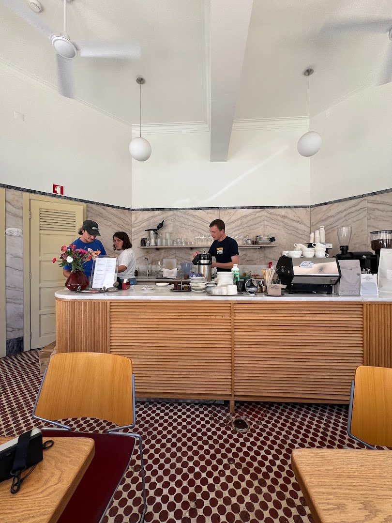 Interior of Tact, specialty coffee shop in Lisbon