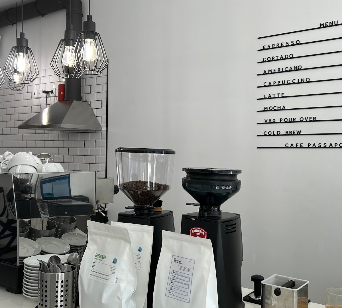 Interior of Café Passaporte, specialty coffee shop in Porto