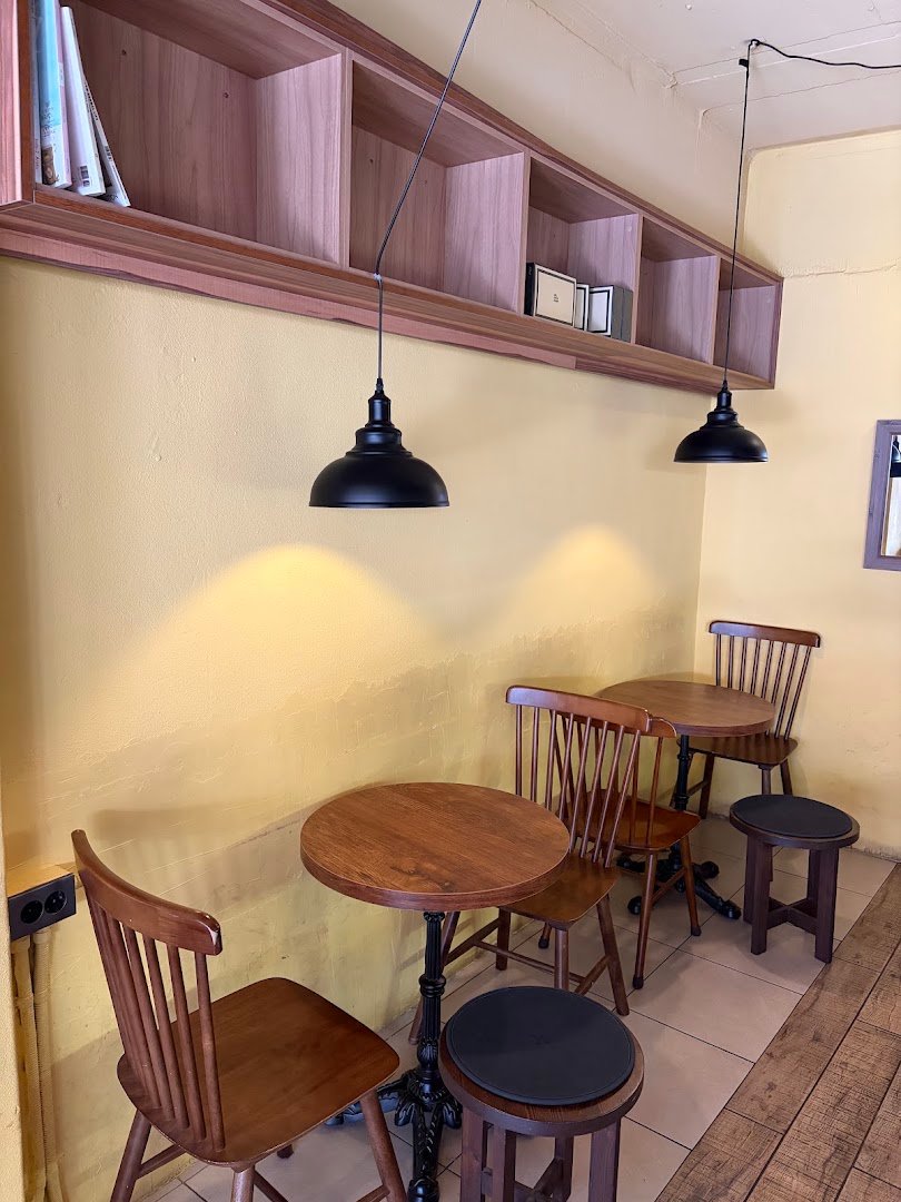 Interior of Limil coffee, specialty coffee shop in Seoul