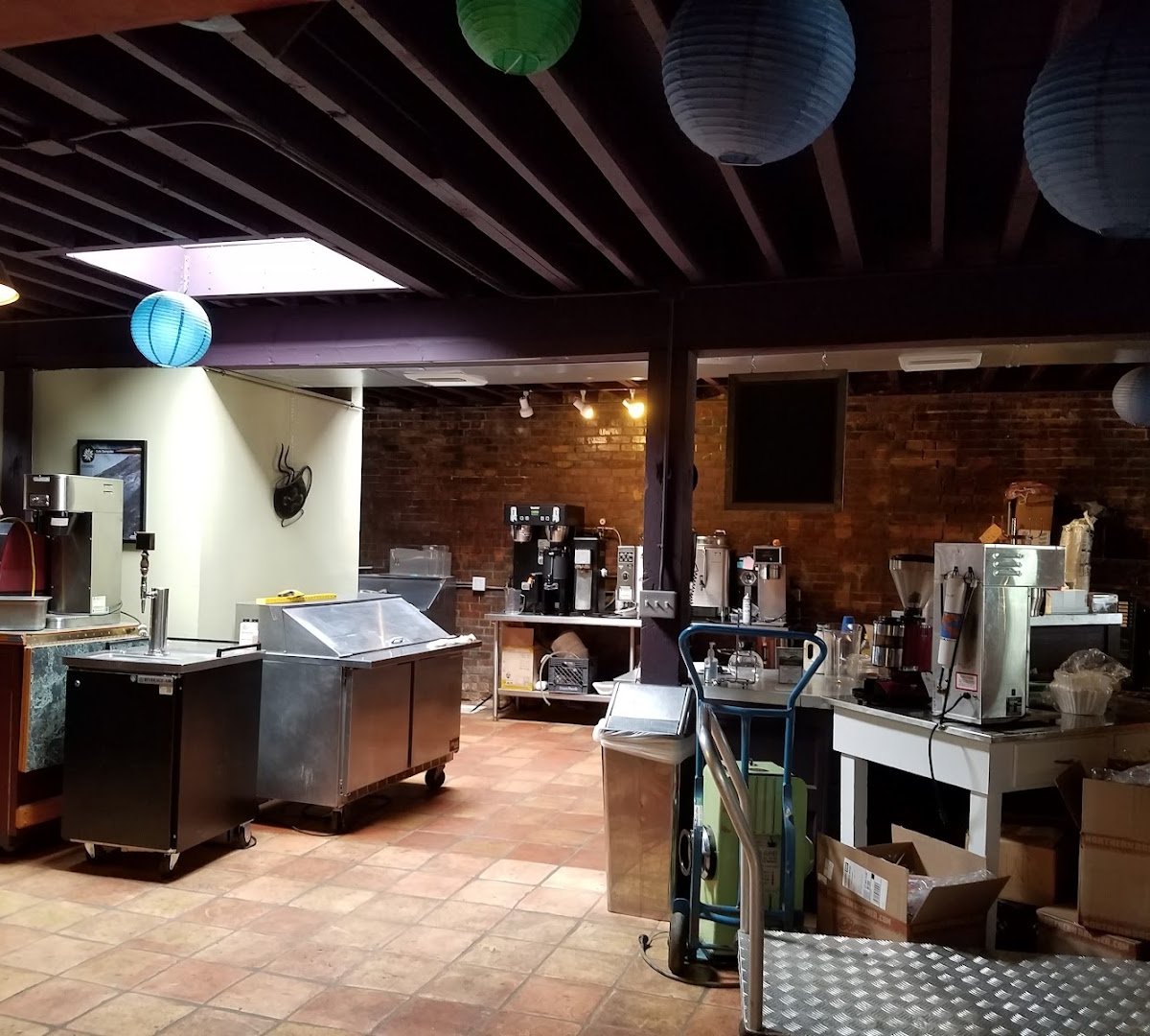 Interior of Rimini Coffee, specialty coffee shop in Salt Lake City