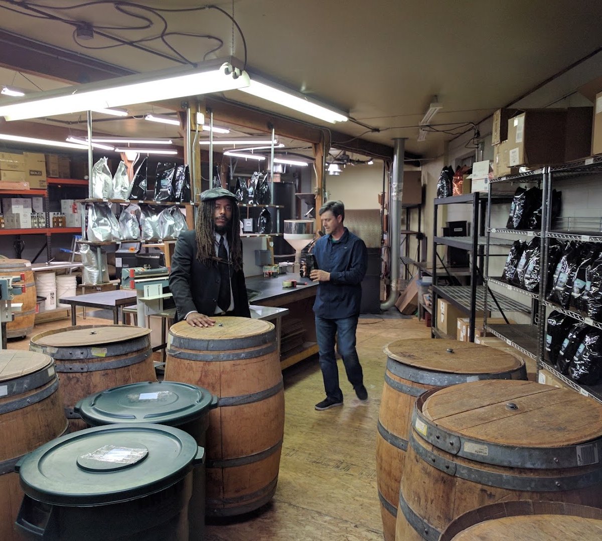 Interior of Rimini Coffee, specialty coffee shop in Salt Lake City