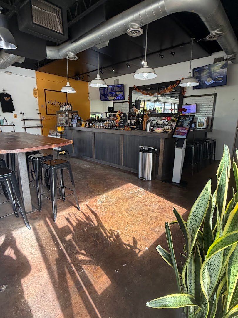 Interior of Kahwa Coffee, specialty coffee shop in Tampa-St. Petersburg