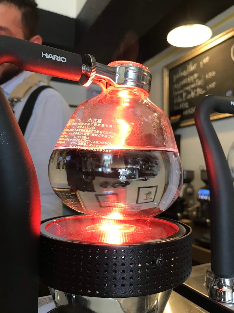 Interior of Pólvora Café, specialty coffee shop in Mexico City