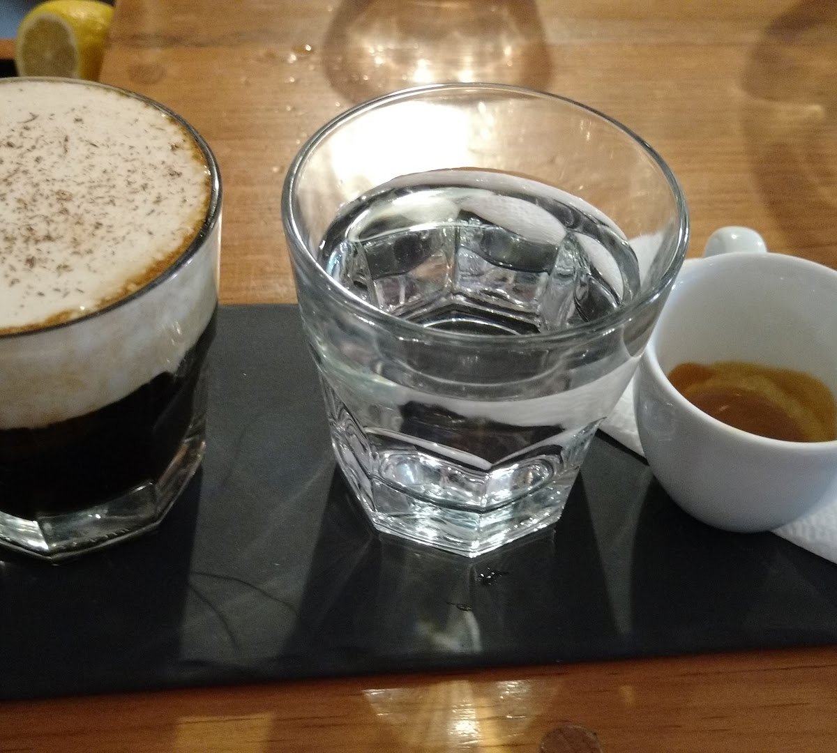 Coffee at Pólvora Café, specialty coffee shop in Mexico City