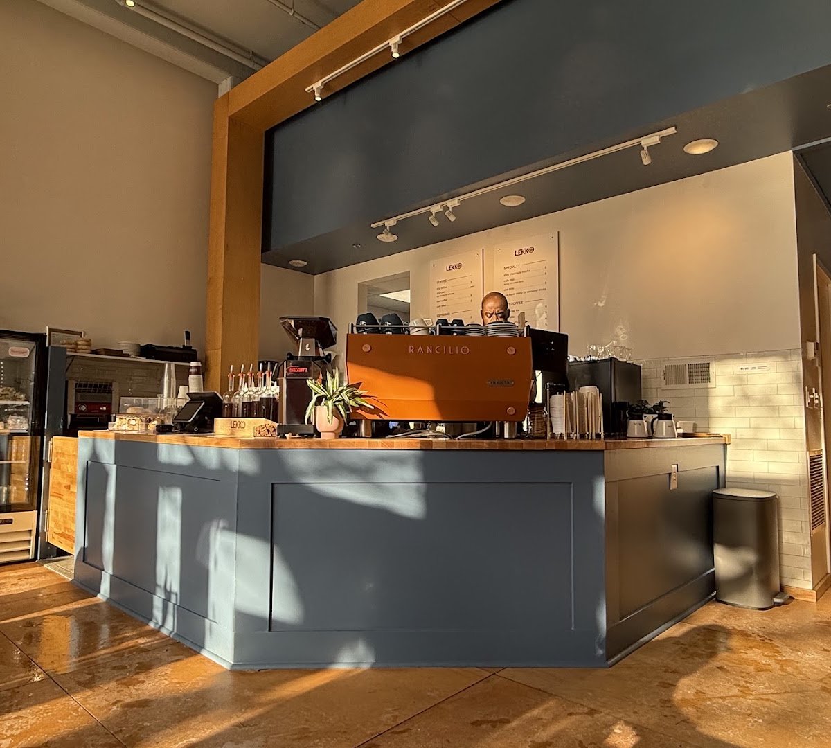 Interior of Lekko Coffee, specialty coffee shop in Cleveland