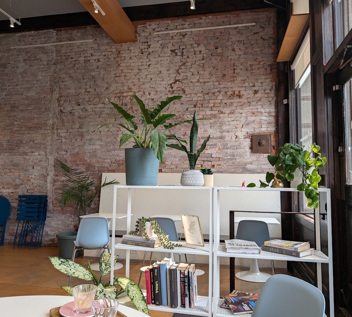 Interior of Lekko Coffee, specialty coffee shop in Cleveland
