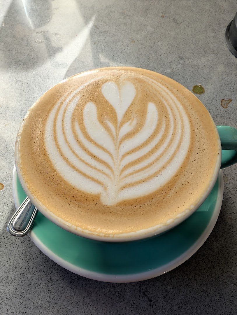 Coffee at Dune Coffee Roasters, specialty coffee shop in Santa Barbara