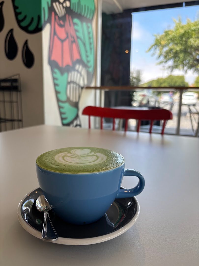 Coffee at Dune Coffee Roasters, specialty coffee shop in Santa Barbara