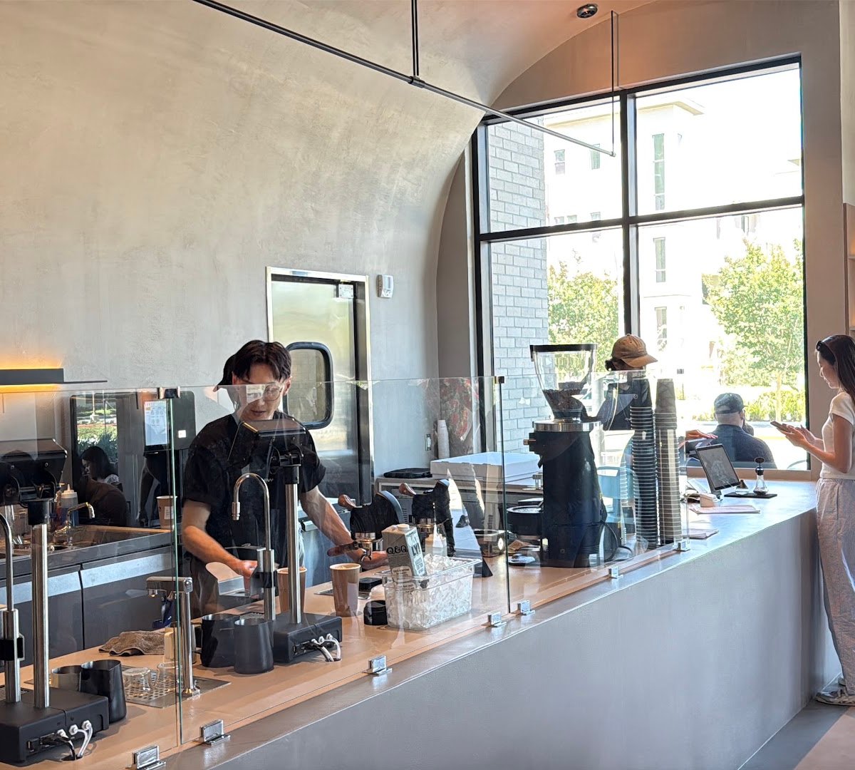 Interior of VØID, specialty coffee shop in San Jose