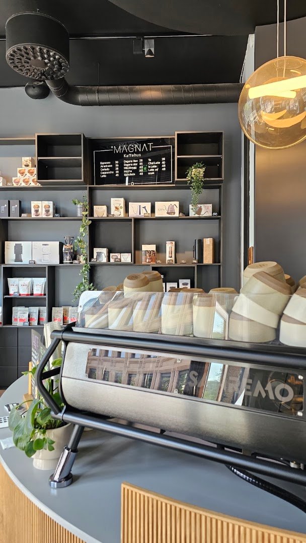 Interior of Magnat Coffee House AS, specialty coffee shop in Oslo
