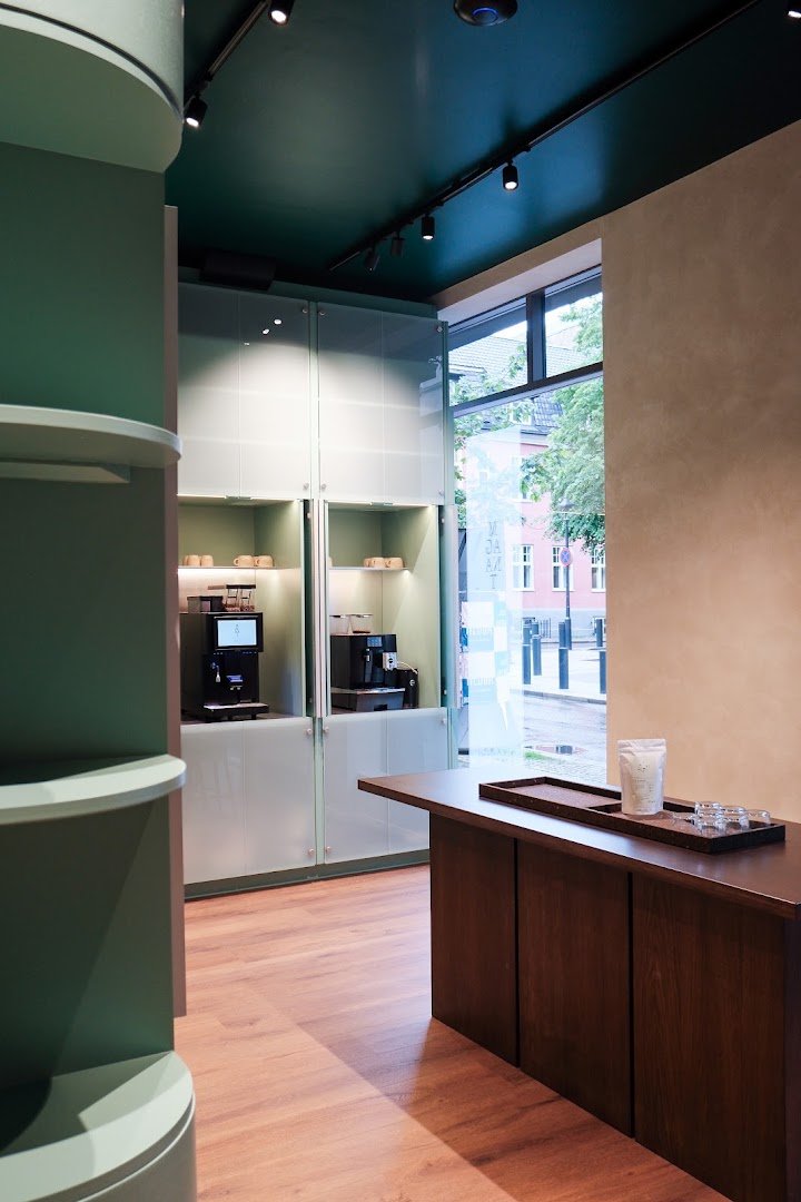 Interior of Magnat Coffee House AS, specialty coffee shop in Oslo