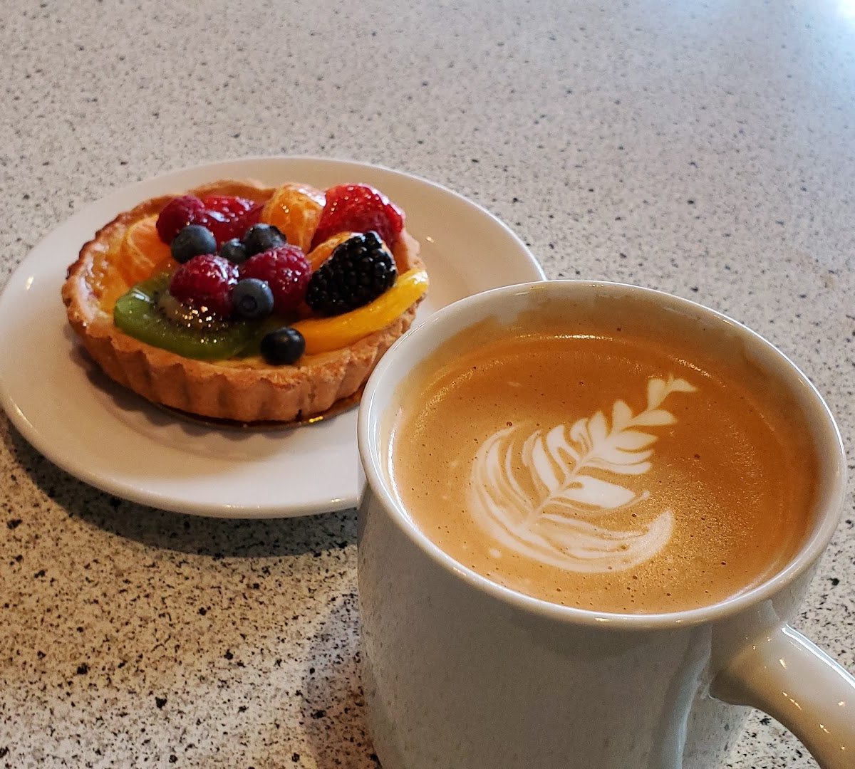 Coffee at Dana Street Roasting Company, specialty coffee shop in San Jose