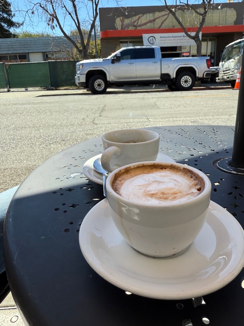 Coffee at Dana Street Roasting Company, specialty coffee shop in San Jose