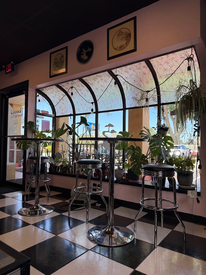 Interior of Bonsai Beverage Co., specialty coffee shop in Tampa-St. Petersburg