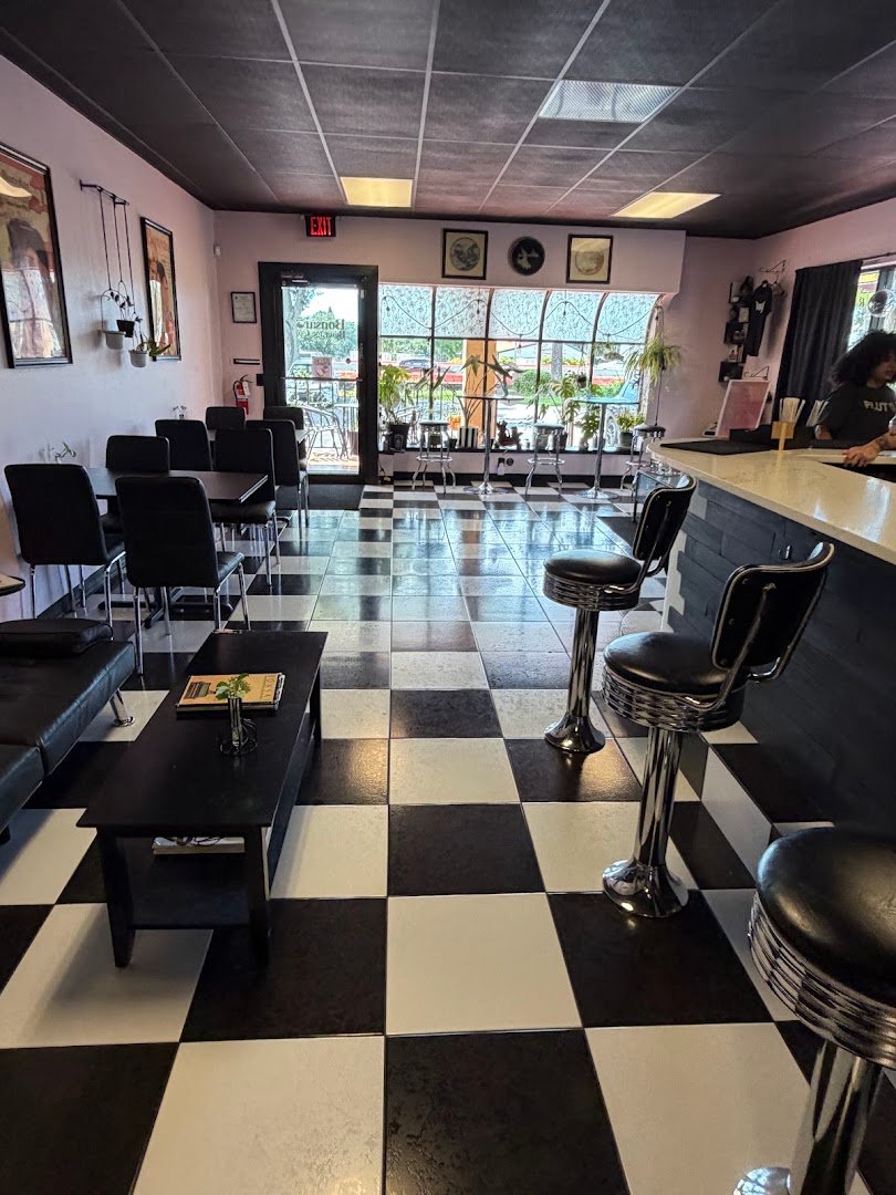 Interior of Bonsai Beverage Co., specialty coffee shop in Tampa-St. Petersburg