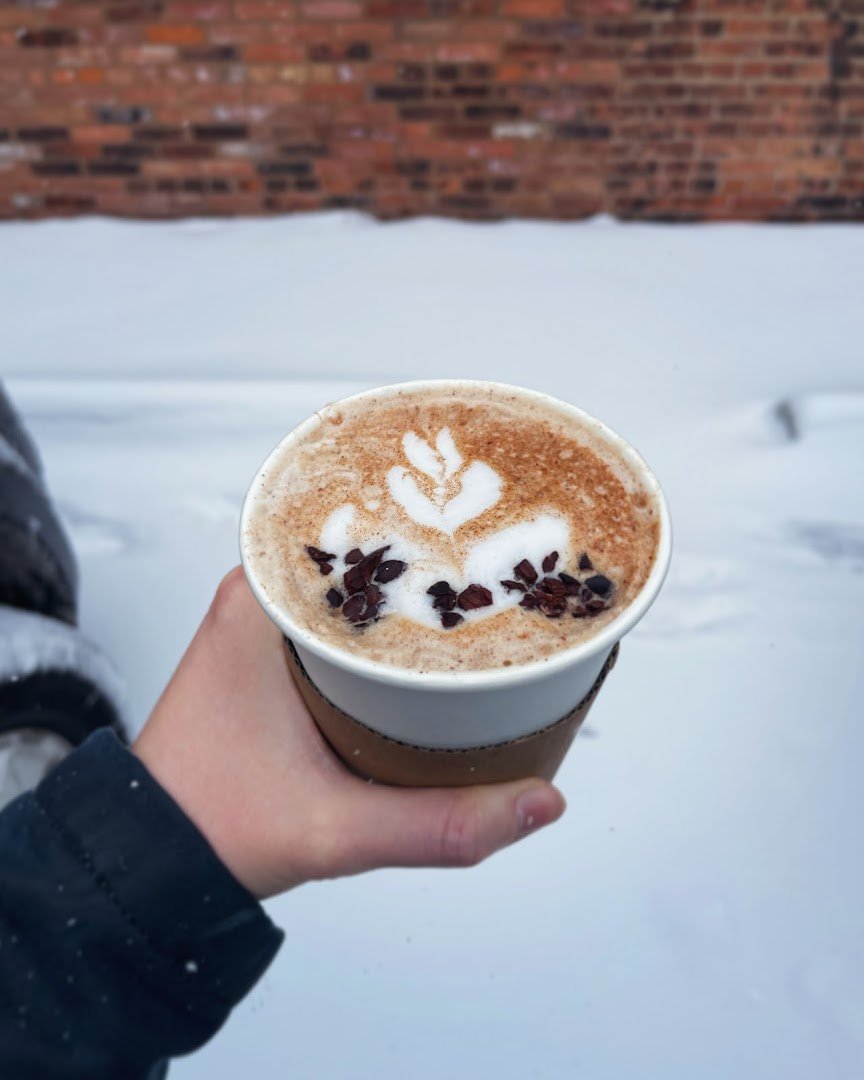Coffee at Dahlia Coffee Co, specialty coffee shop in Cleveland
