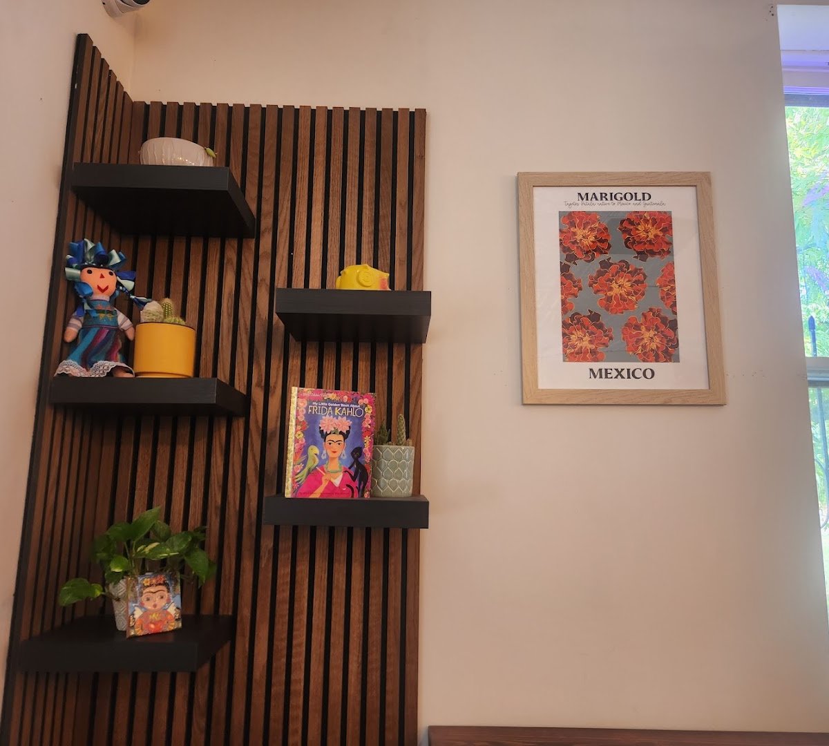 Interior of Dahlia Coffee Co, specialty coffee shop in Cleveland
