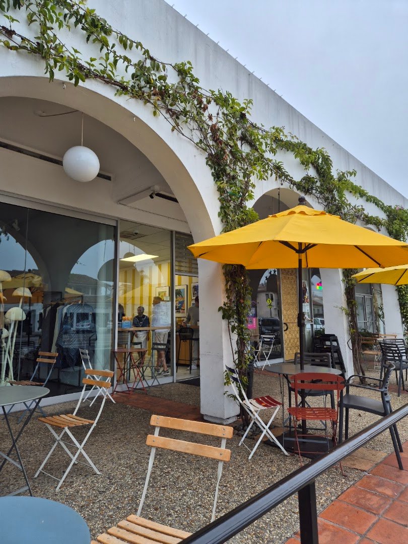 Storefront of Bree'Osh, specialty coffee shop in Santa Barbara