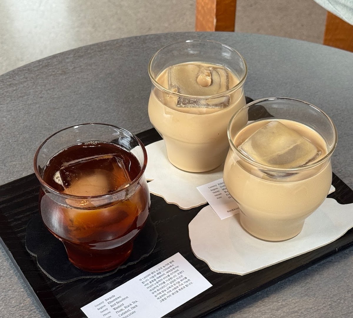 Coffee at gml seoul, specialty coffee shop in Seoul