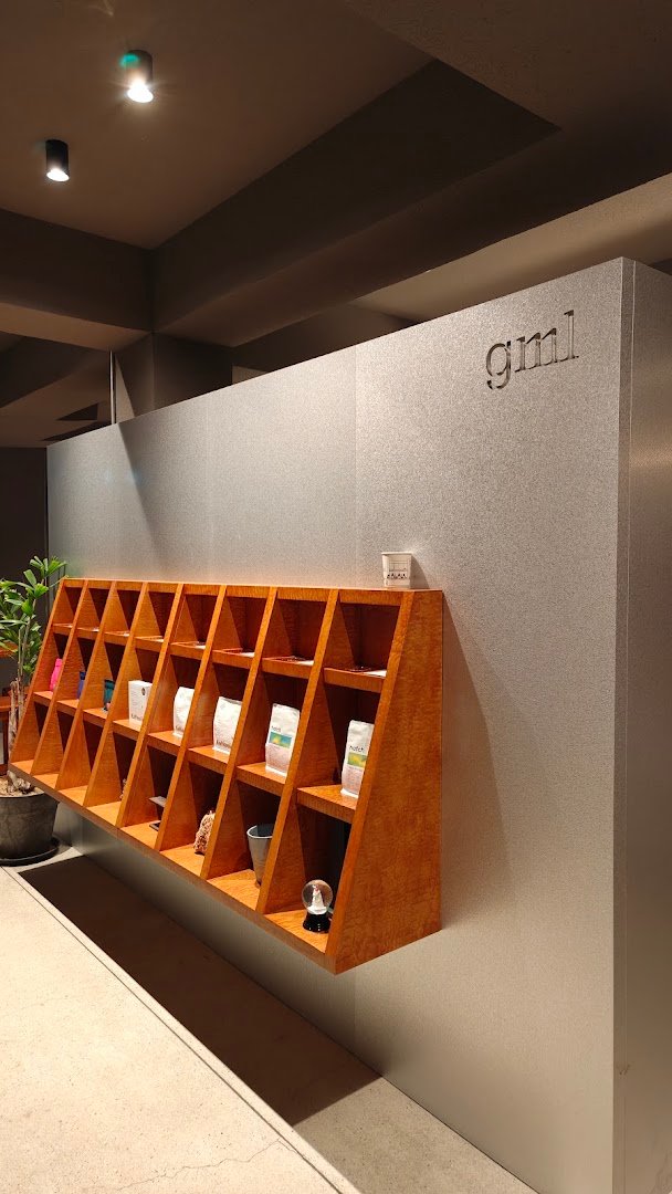 Interior of gml seoul, specialty coffee shop in Seoul