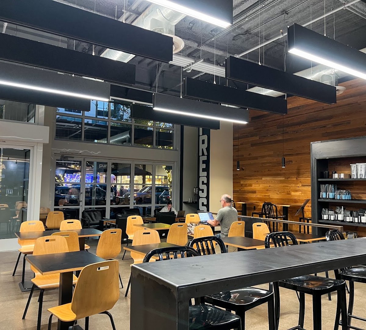 Interior of Press Coffee - Scottsdale Quarter, specialty coffee shop in Scottsdale