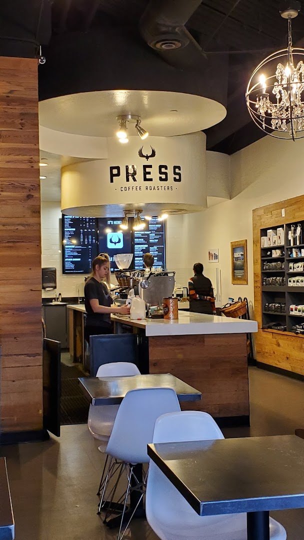 Interior of Press Coffee - Scottsdale Quarter, specialty coffee shop in Scottsdale