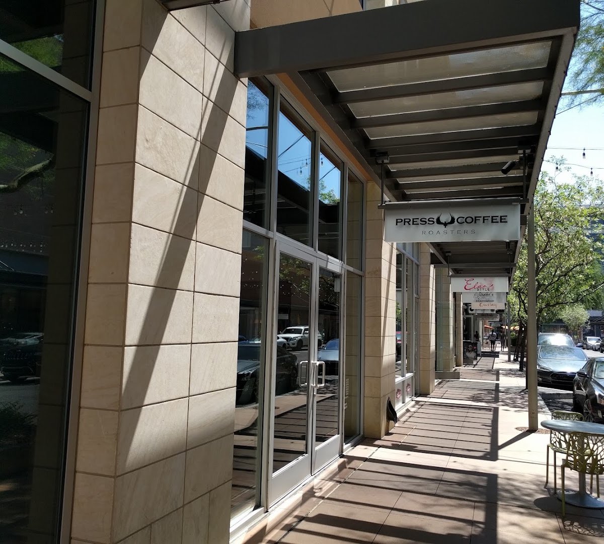 Storefront of Press Coffee - Scottsdale Quarter, specialty coffee shop in Scottsdale