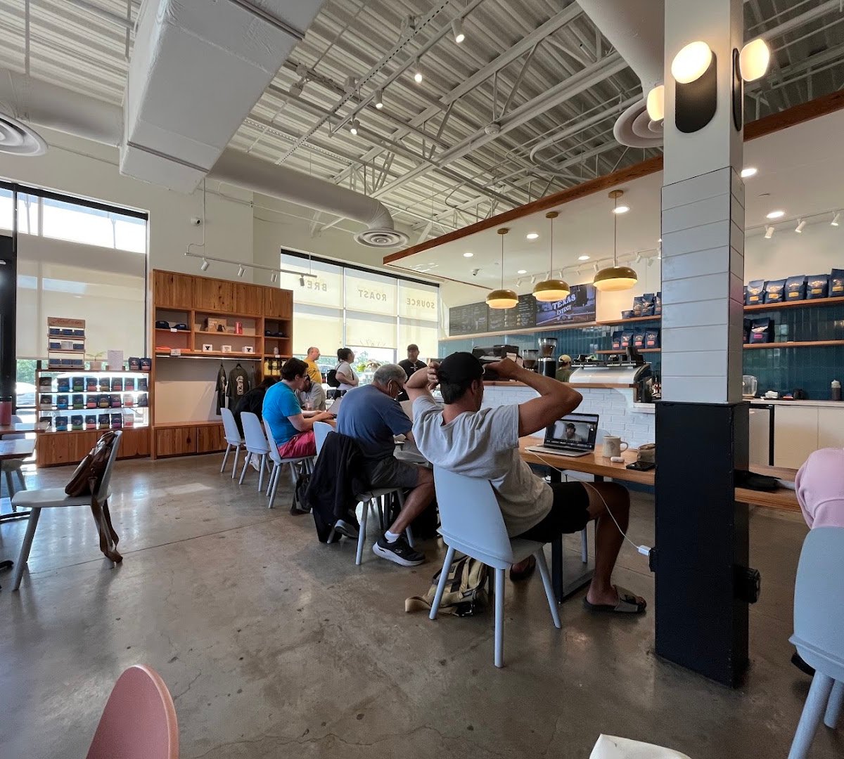 Interior of Merit Coffee, specialty coffee shop in San Antonio