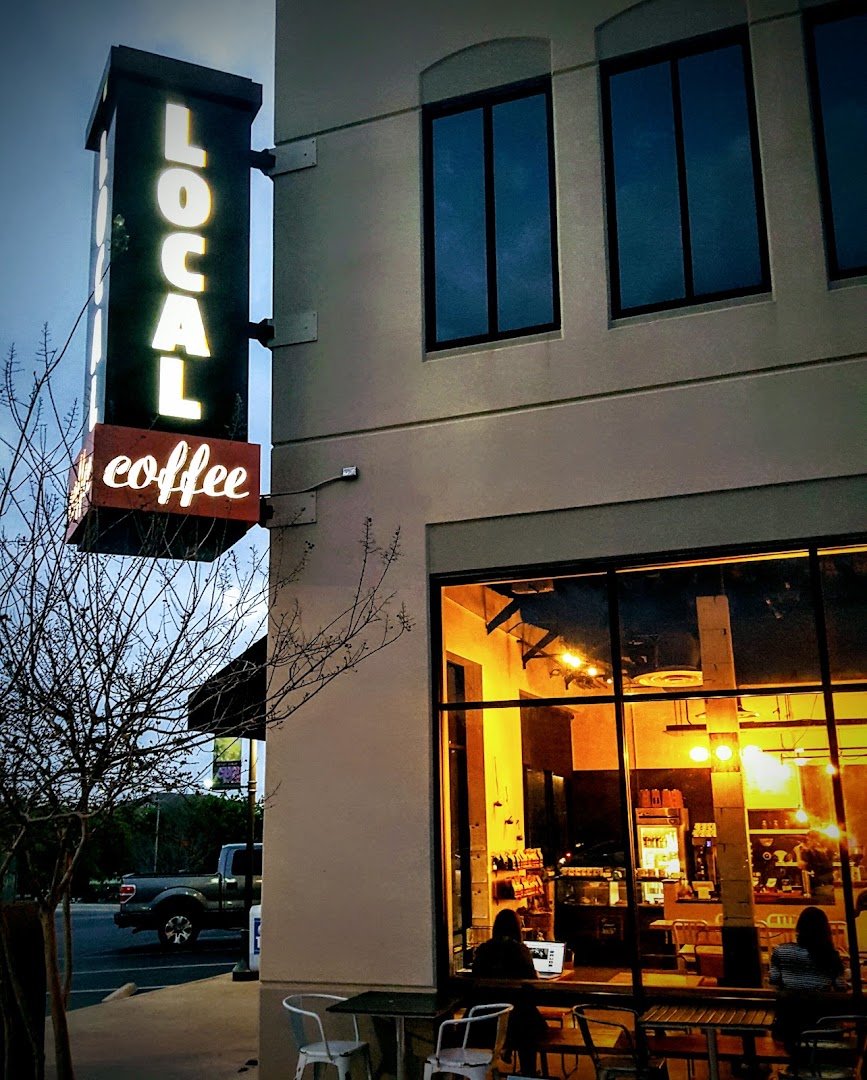 Storefront of Merit Coffee, specialty coffee shop in San Antonio