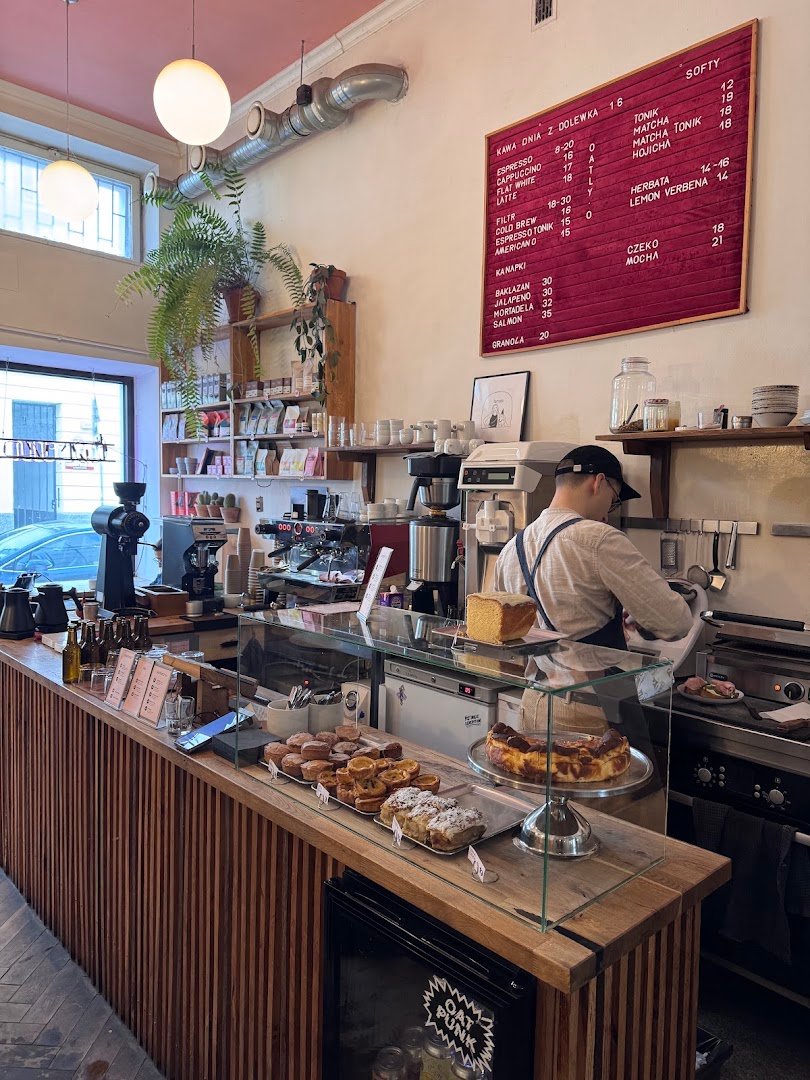 Interior of Forum, specialty coffee shop in Warsaw