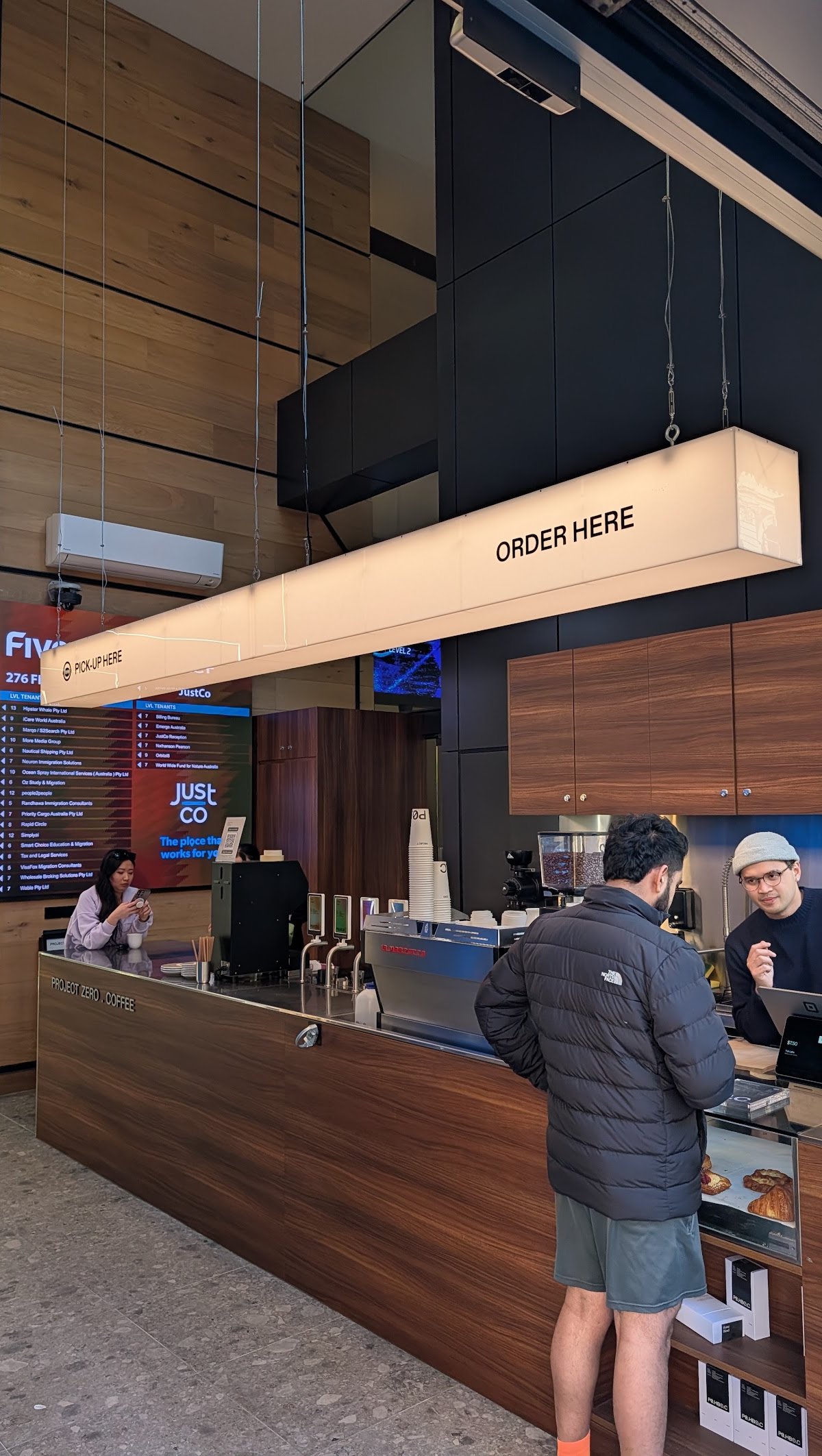 Interior of Project Zero Coffee Flinders St, specialty coffee shop in Melbourne