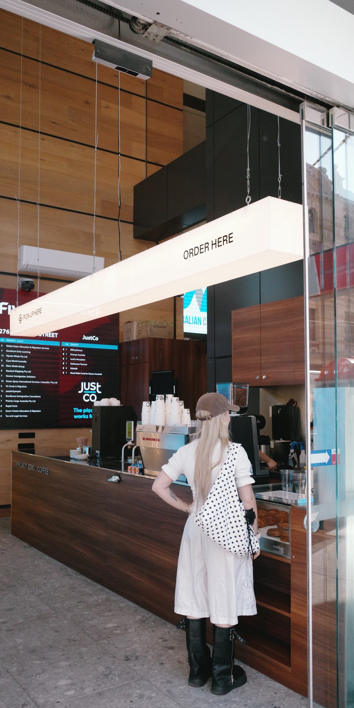 Interior of Project Zero Coffee Flinders St, specialty coffee shop in Melbourne