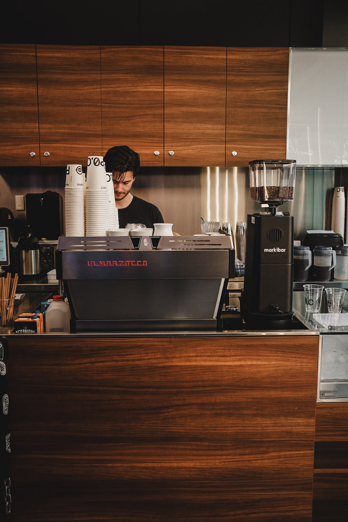 Interior of Project Zero Coffee Flinders St, specialty coffee shop in Melbourne