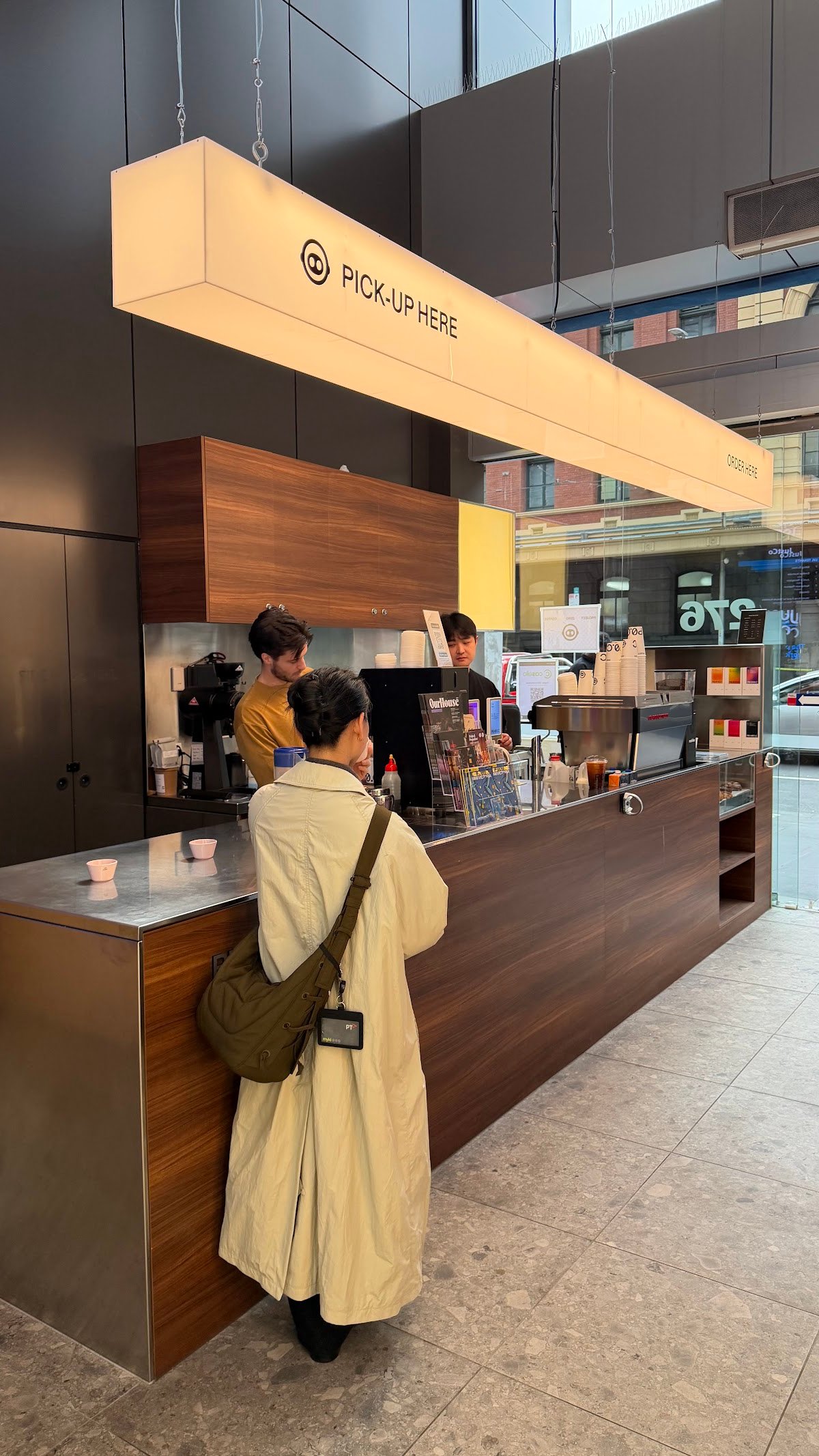 Storefront of Project Zero Coffee Flinders St, specialty coffee shop in Melbourne