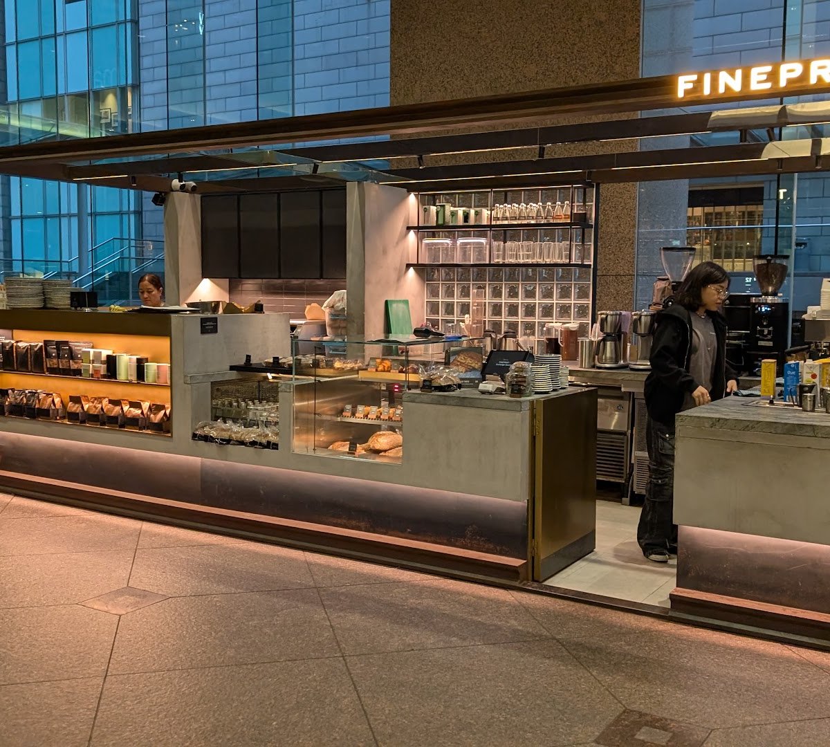 Storefront of FINEPRINT, specialty coffee shop in Hong Kong