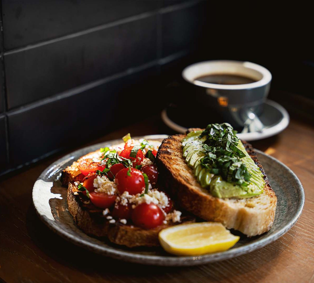 Food at FINEPRINT, specialty coffee shop in Hong Kong
