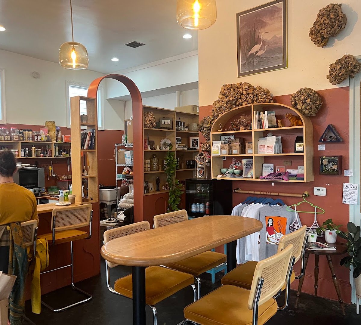 Interior of HONEY'S, specialty coffee shop in New Orleans