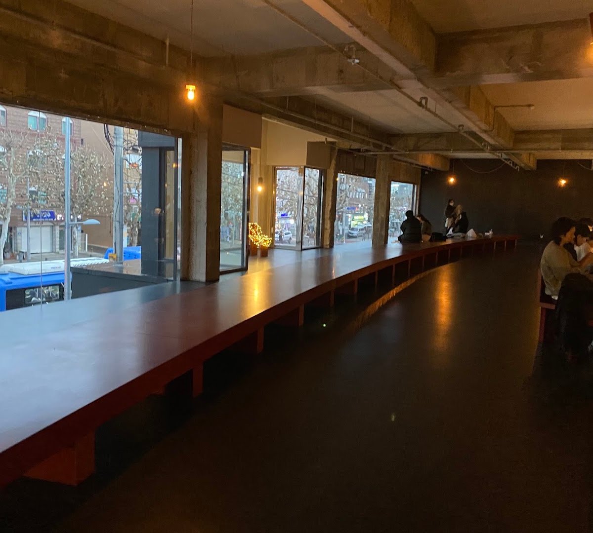 Interior of Anthracite Coffee Yeonhui, specialty coffee shop in Seoul