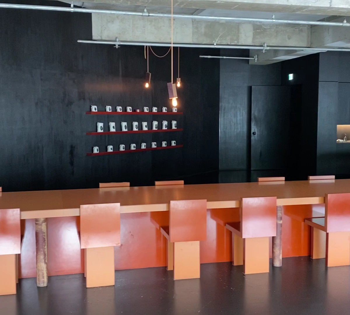 Interior of Anthracite Coffee Yeonhui, specialty coffee shop in Seoul