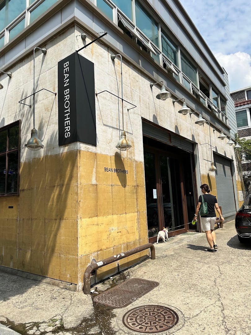 Storefront of BEAN BROTHERS Hapjeong, specialty coffee shop in Seoul