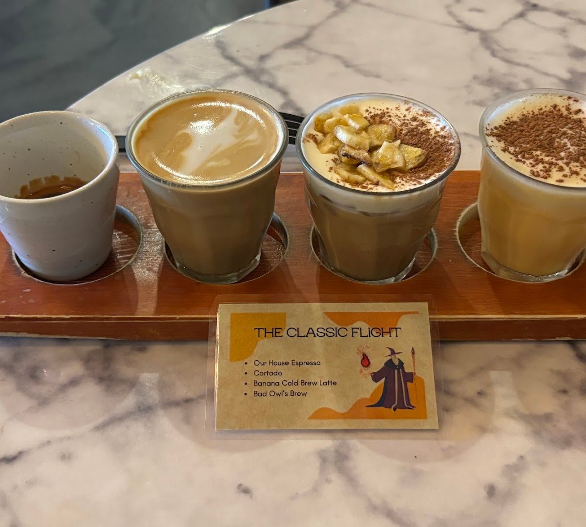 Coffee at Bad Owl Coffee Roasters, specialty coffee shop in Las Vegas