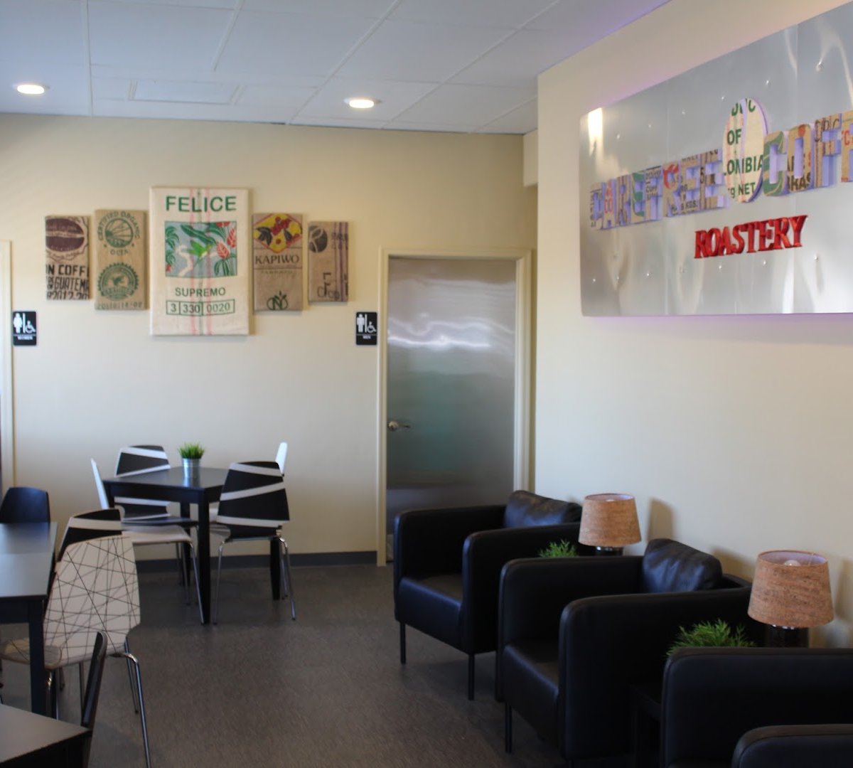 Interior of Carefree Coffee Roastery, specialty coffee shop in Scottsdale
