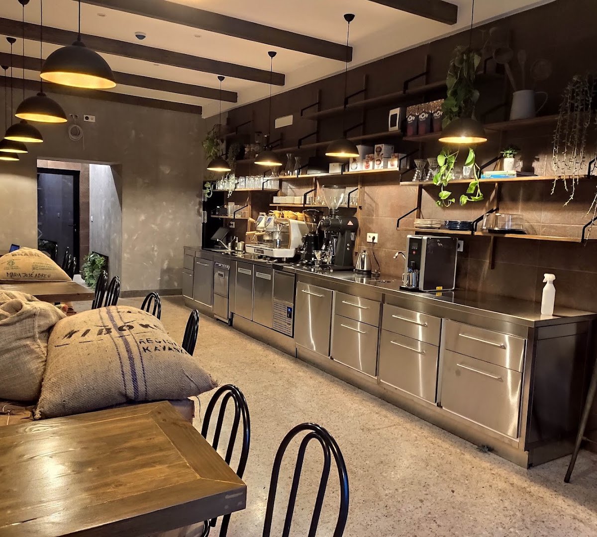 Interior of TORRA ROASTING & COFFEE - Specialty Coffees & Roasting, specialty coffee shop in Lisbon