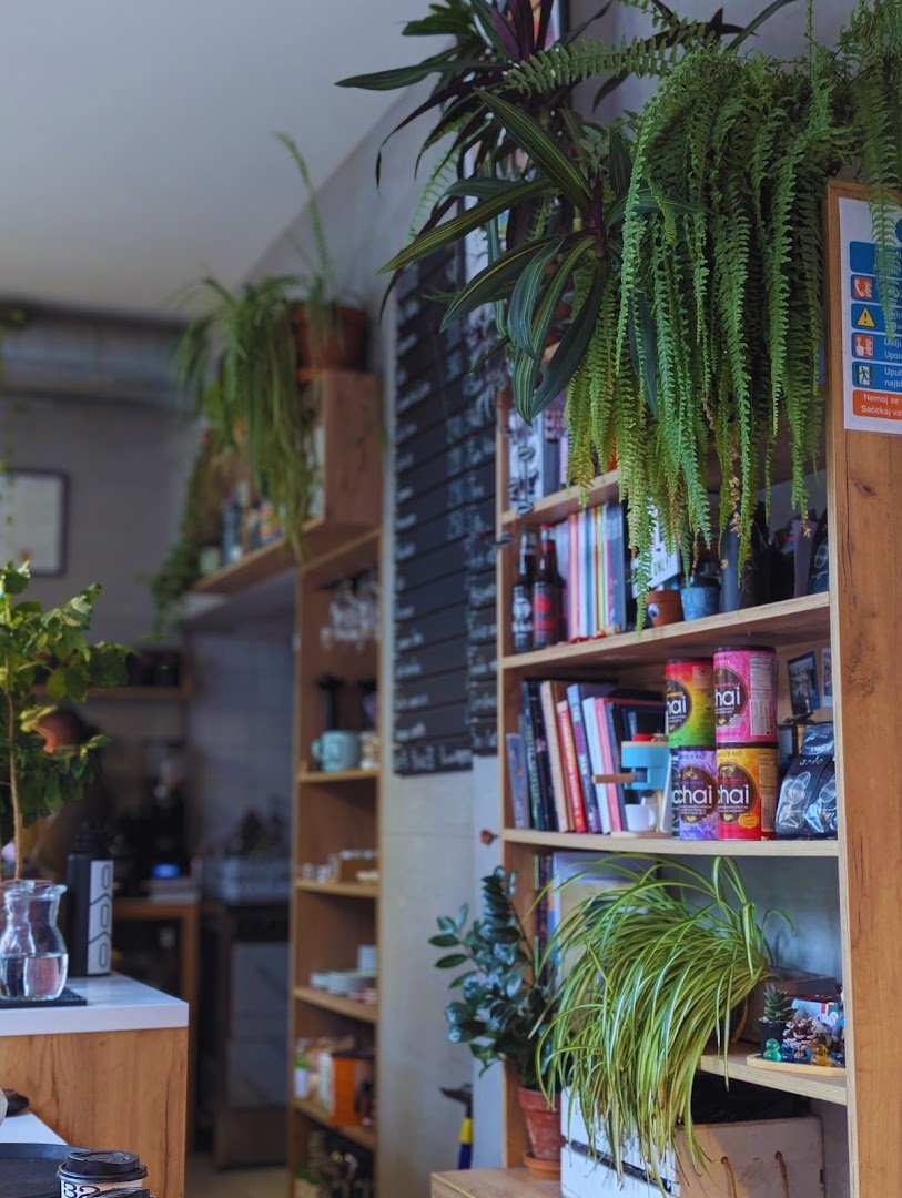Interior of Block 32, specialty coffee shop in Novi Sad