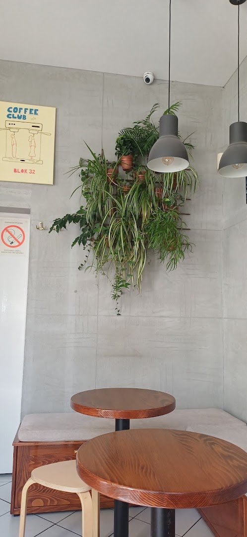 Interior of Block 32, specialty coffee shop in Novi Sad